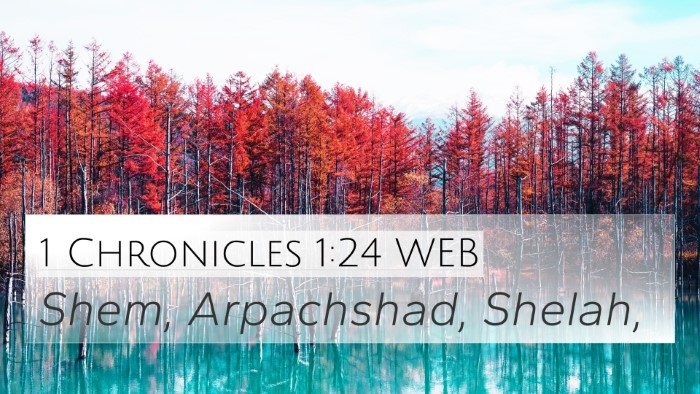 1 Chronicles 1:24 WEB Bible Verse Image