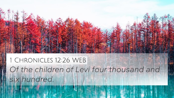 1 Chronicles 12:26 WEB Bible Verse Image