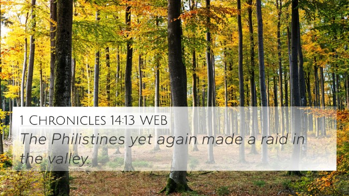 1 Chronicles 14:13 WEB Bible Verse Image