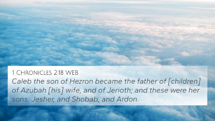 1 Chronicles 2:18 WEB Bible Verse Image