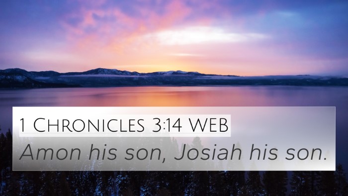 1 Chronicles 3:14 WEB Bible Verse Image