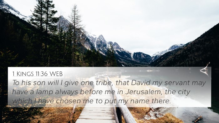 1 Kings 11:36 WEB Bible Verse Image