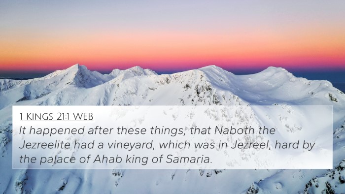 1 Kings 21:1 WEB Bible Verse Image