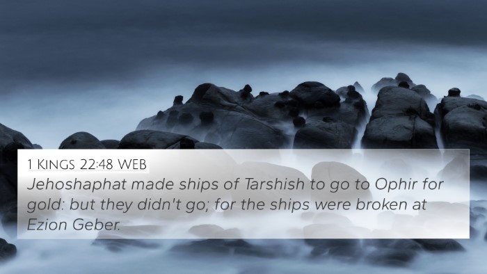1 Kings 22:48 WEB Bible Verse Image