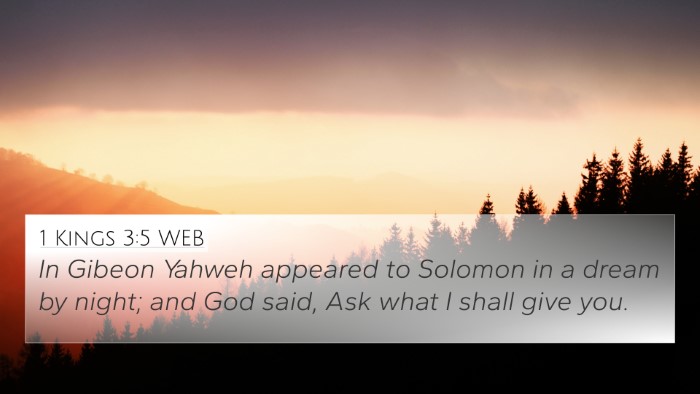 1 Kings 3:5 WEB Bible Verse Image
