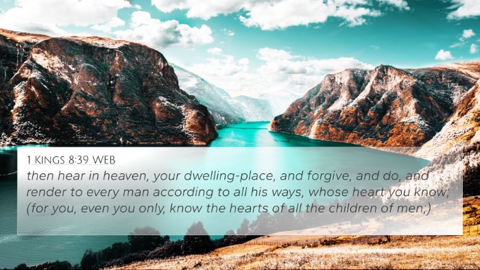 1 Kings 8:39 WEB Bible Verse Image