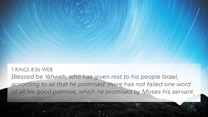 1 Kings 8:56 WEB Bible Verse Image