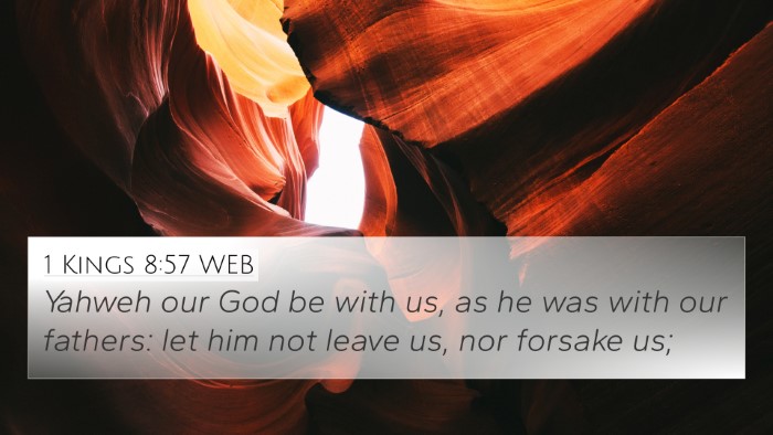 1 Kings 8:57 WEB Bible Verse Image