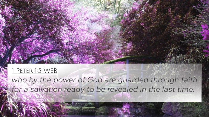 1 Peter 1:5 WEB Bible Verse Image