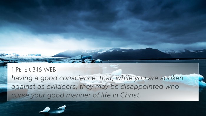 1 Peter 3:16 WEB Bible Verse Image