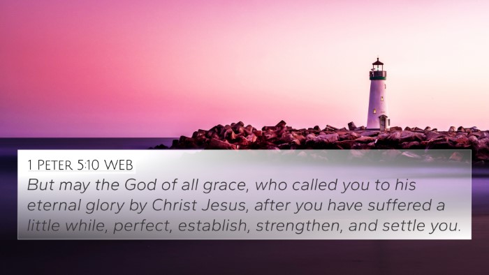 1 Peter 5:10 WEB Bible Verse Image