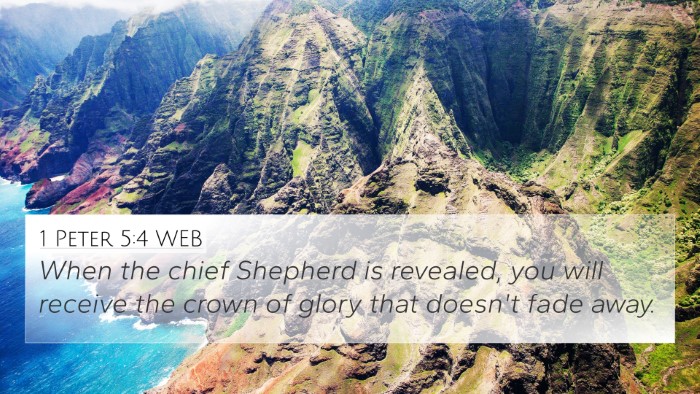 1 Peter 5:4 WEB Bible Verse Image