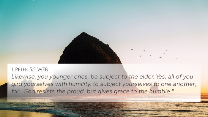 1 Peter 5:5 WEB Bible Verse Image