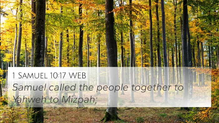 1 Samuel 10:17 WEB Bible Verse Image
