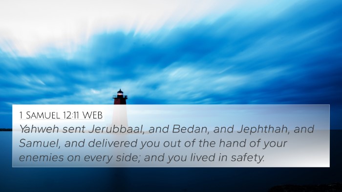 1 Samuel 12:11 WEB Bible Verse Image
