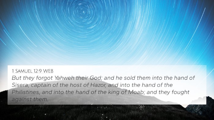 1 Samuel 12:9 WEB Bible Verse Image