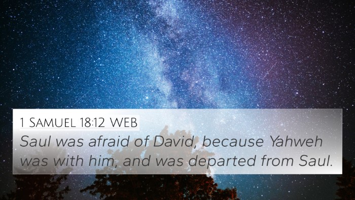 1 Samuel 18:12 WEB Bible Verse Image