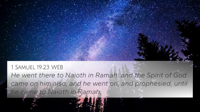 1 Samuel 19:23 WEB 4K Wallpaper - He went there to Naioth in Ramah: and the Spirit - 4K Wallpaper Bible Verse