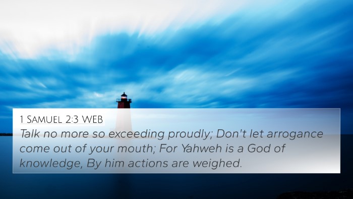 1 Samuel 2:3 WEB Bible Verse Image