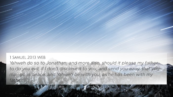 1 Samuel 20:13 WEB Bible Verse Image