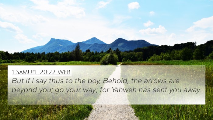 1 Samuel 20:22 WEB Bible Verse Image