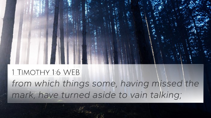 1 Timothy 1:6 WEB Bible Verse Image