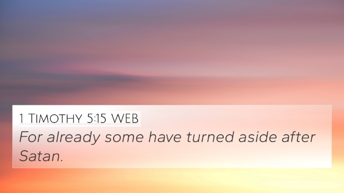 1 Timothy 5:15 WEB Bible Verse Image
