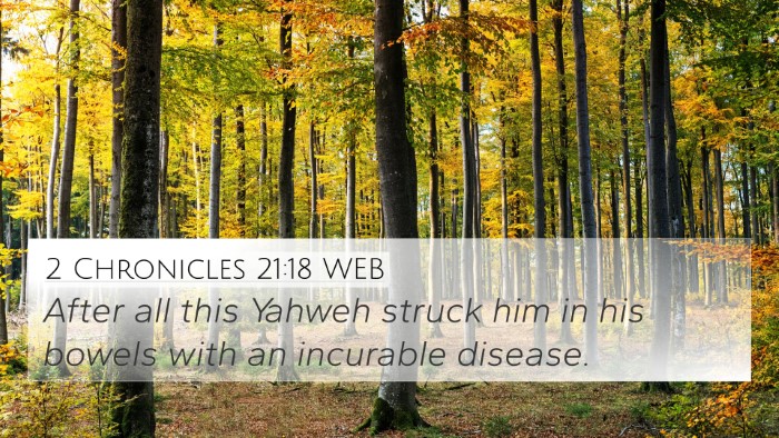 2 Chronicles 21:18 WEB Bible Verse Image