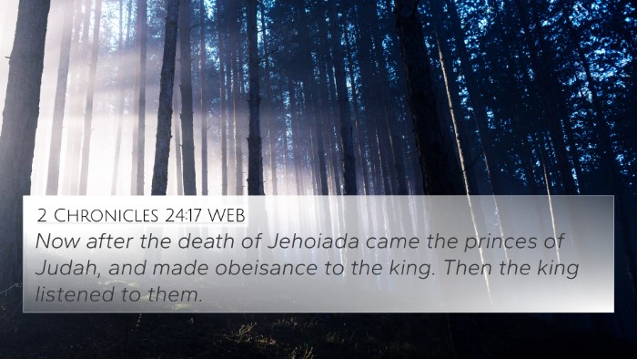 2 Chronicles 24:17 WEB Bible Verse Image