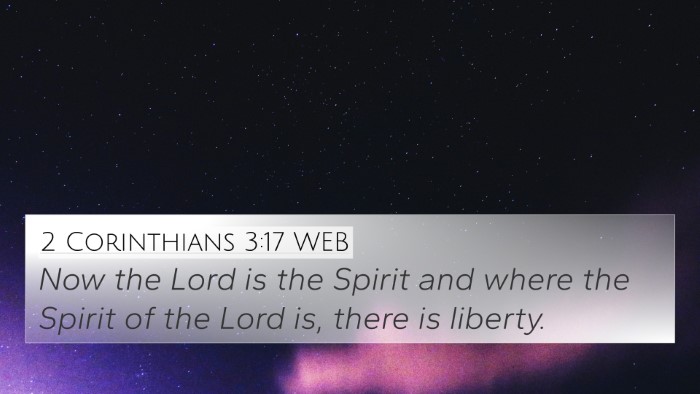 2 Corinthians 3:17 WEB Bible Verse Image