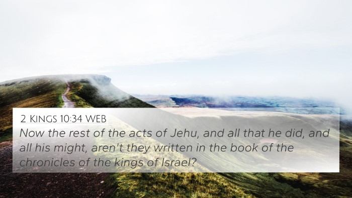 2 Kings 10:34 WEB Bible Verse Image