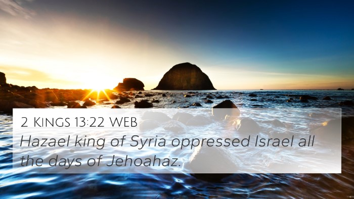 2 Kings 13:22 WEB Bible Verse Image