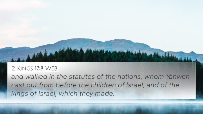 2 Kings 17:8 WEB Bible Verse Image