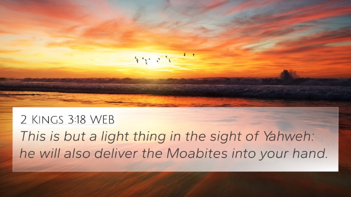 2 Kings 3:18 WEB Bible Verse Image