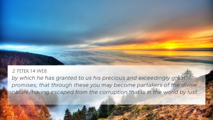 2 Peter 1:4 WEB Bible Verse Image