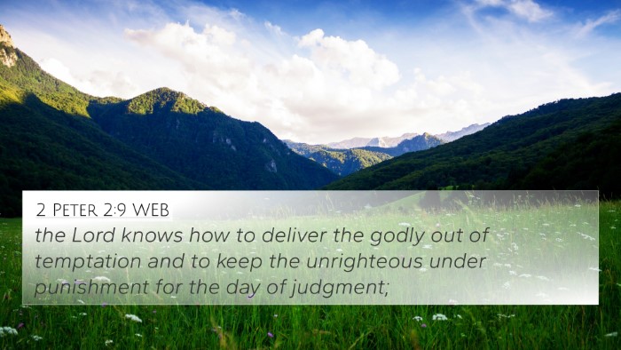 2 Peter 2:9 WEB Bible Verse Image