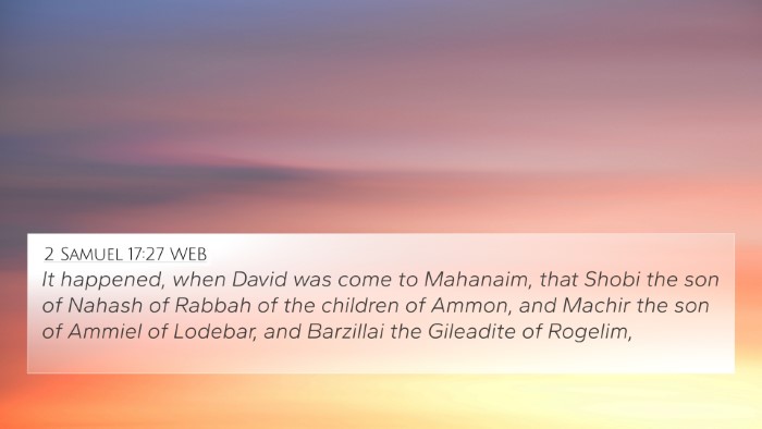 2 Samuel 17:27 WEB Bible Verse Image