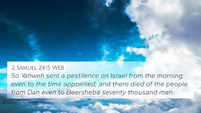 2 Samuel 24:15 WEB Bible Verse Image