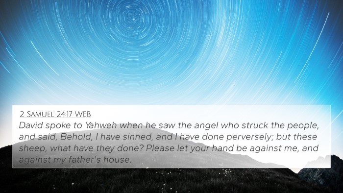 2 Samuel 24:17 WEB Bible Verse Image