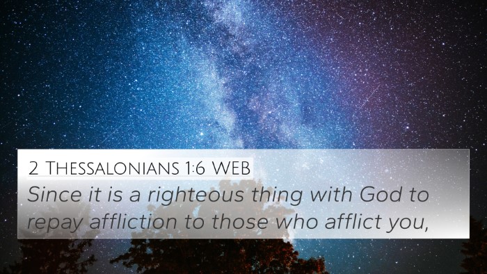 2 Thessalonians 1:6 WEB Bible Verse Image