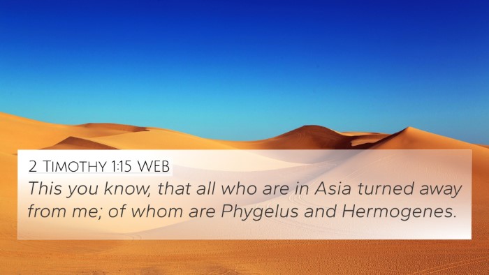 2 Timothy 1:15 WEB Bible Verse Image