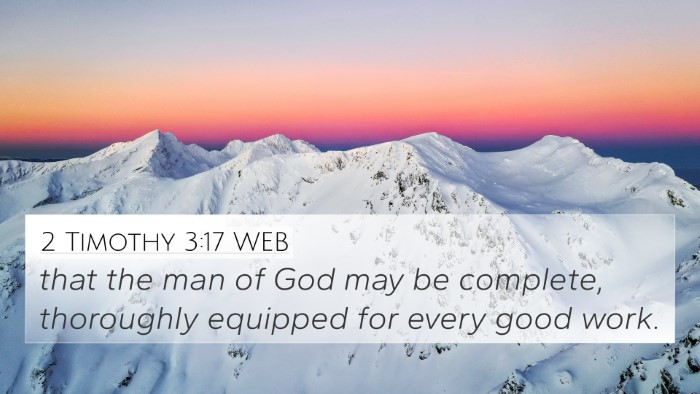 2 Timothy 3:17 WEB Bible Verse Image