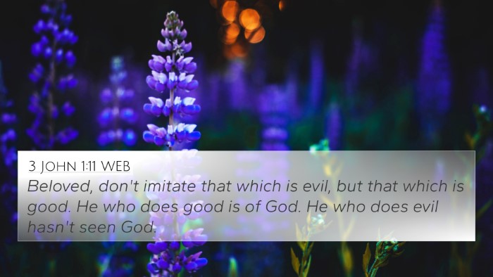 3 John 1:11 WEB Bible Verse Image