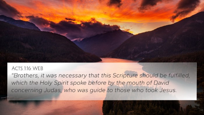 Acts 1:16 WEB Bible Verse Image