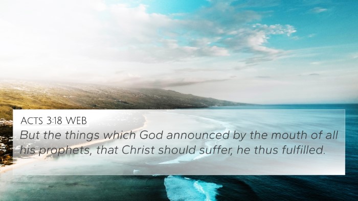 Acts 3:18 WEB Bible Verse Image