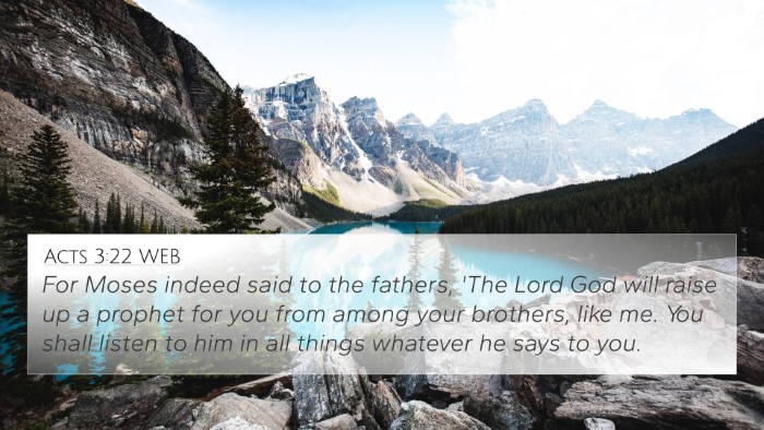 Acts 3:22 WEB Bible Verse Image