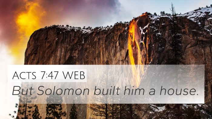 Acts 7:47 WEB Bible Verse Image