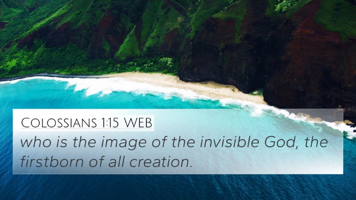 Colossians 1:15 WEB Bible Verse Image
