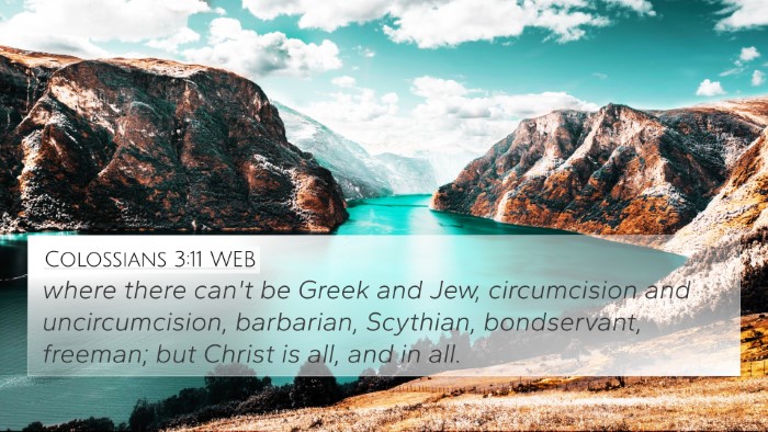 Colossians 3:11 WEB Bible Verse Image
