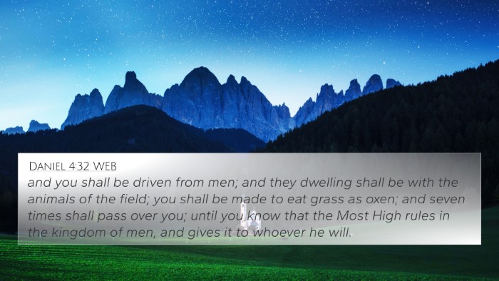 Daniel 4:32 WEB Bible Verse Image